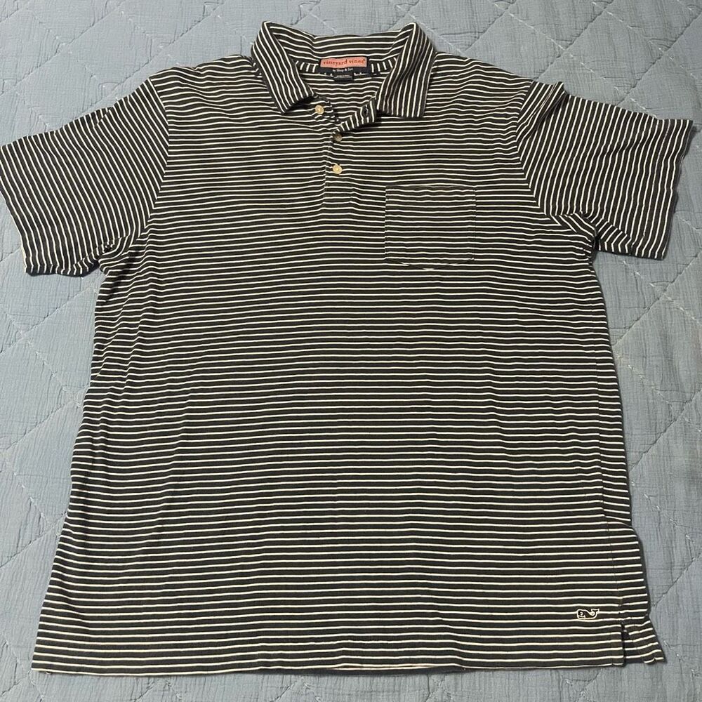 Vineyard Vines Men’s Polo Shirt 100% Pima Cotton Classic Casual Size M